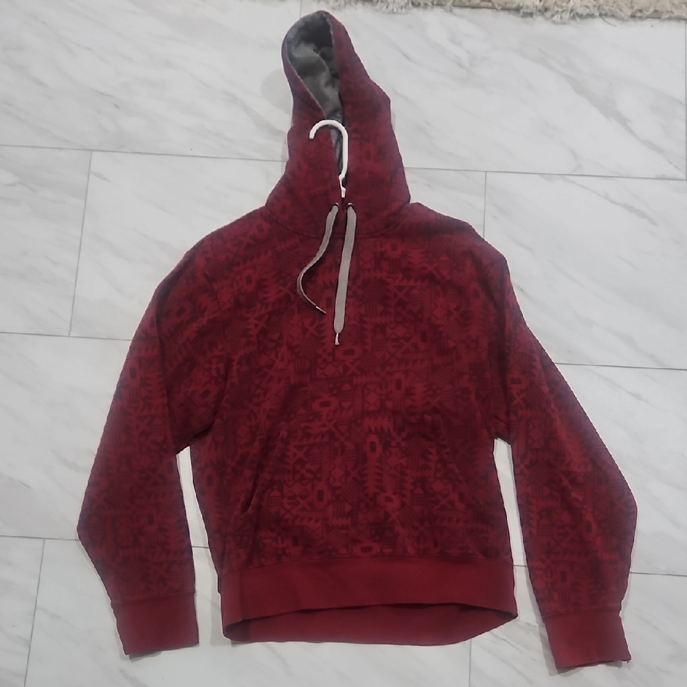 Xersion Burgudy and Gray Hoodie